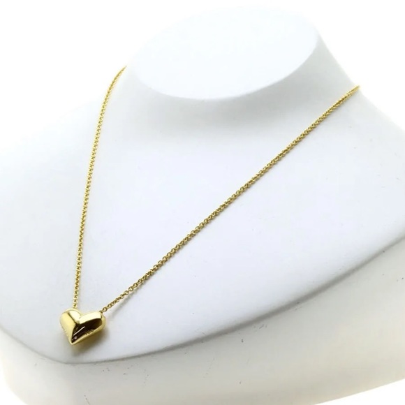 Sold❌💗K18⚜️Authentic Tiffany&Co Full Heart GoldK18 Necklace⚜️ - Picture 14 of 16